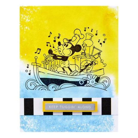 Spellbinders - Steamboat Willie Press Plate & Die Set from the Say Cheese Classic Mouse Collection