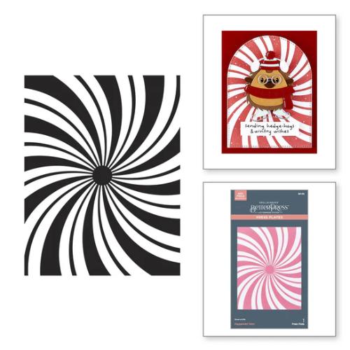 Spellbinders - Peppermint Twist BetterPress Plate from the Merry Mischief Collection