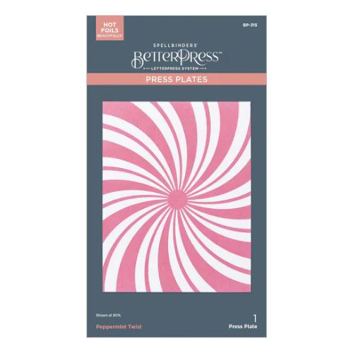Spellbinders - Peppermint Twist BetterPress Plate from the Merry Mischief Collection