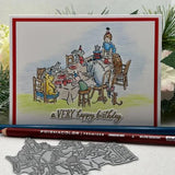 Spellbinders - Celebration Moments Press Plates from the Say Cheese Classic Pooh Birthday Collection