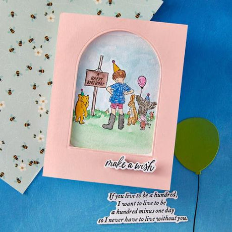 Spellbinders - Celebration Moments Press Plates from the Say Cheese Classic Pooh Birthday Collection