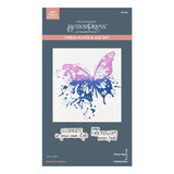 Spellbinders - Butterfly Splatter BetterPress Plate & Die Set from the Beautifully Imperfect Collection