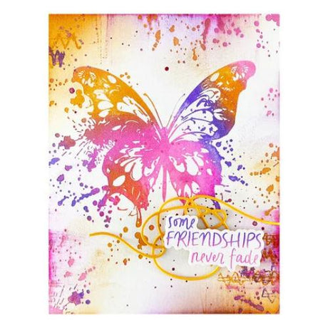 Spellbinders - Butterfly Splatter BetterPress Plate & Die Set from the Beautifully Imperfect Collection