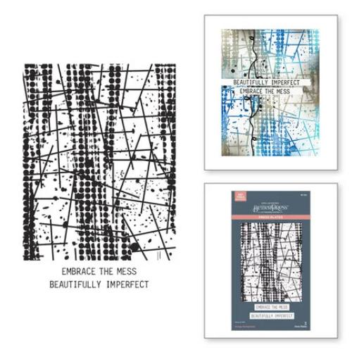 Spellbinders - Grungy Background Press Plates from the Beautifully Imperfect Collection