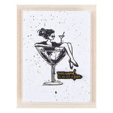 Spellbinders - Martini Mood BetterPress Plate & Die Set from the Happier Hour Collection