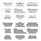 Spellbinders - Wonder of Oz Sentiments BetterPress Plate & Die Set from the Wonder of Oz Collection by Graphic45