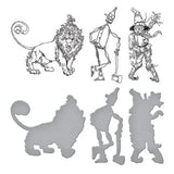 Spellbinders - Tin Man, Scarecrow & Lion BetterPress Plate & Die Set from the Wonder of Oz Collection by Graphic45