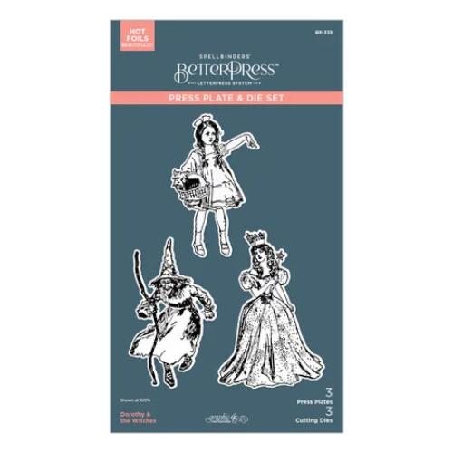 Spellbinders - Dorothy & the Witches BetterPress Plate & Die Set from the Wonder of Oz Collection by Graphic 45