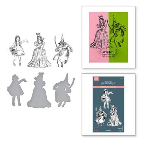 Spellbinders - Dorothy & the Witches BetterPress Plate & Die Set from the Wonder of Oz Collection by Graphic 45