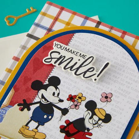 Spellbinders - Classic Mouse Happy Sentiments Press + Foil Plate & Die Set