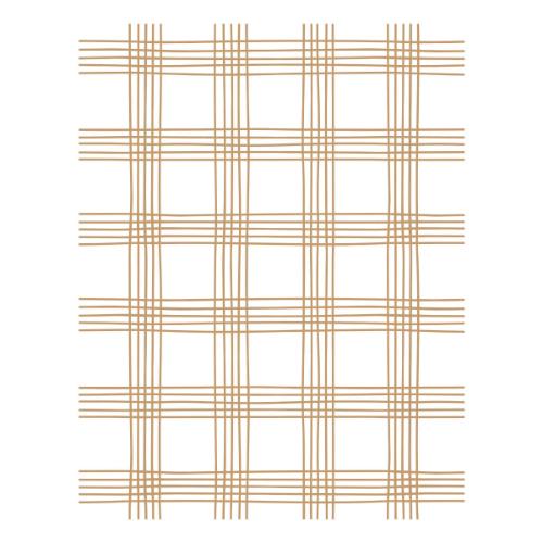 Hero Arts Oh What Fun Sketched Plaid Press + Foil Plate