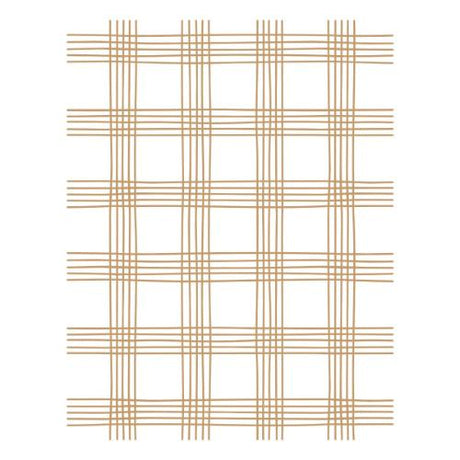 Hero Arts Oh What Fun Sketched Plaid Press + Foil Plate