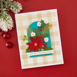Hero Arts Oh What Fun Sketched Plaid Press + Foil Plate