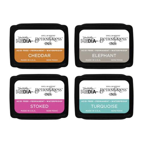 Spellbinders - Dina's Faves BetterPress Ink Mini Set by Dina Wakley
