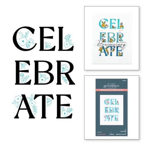 Spellbinders - Celebrate Flowers Registration Press Plate