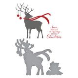 Spellbinders - Dashing Reindeer Registration Press Plate & Die Set