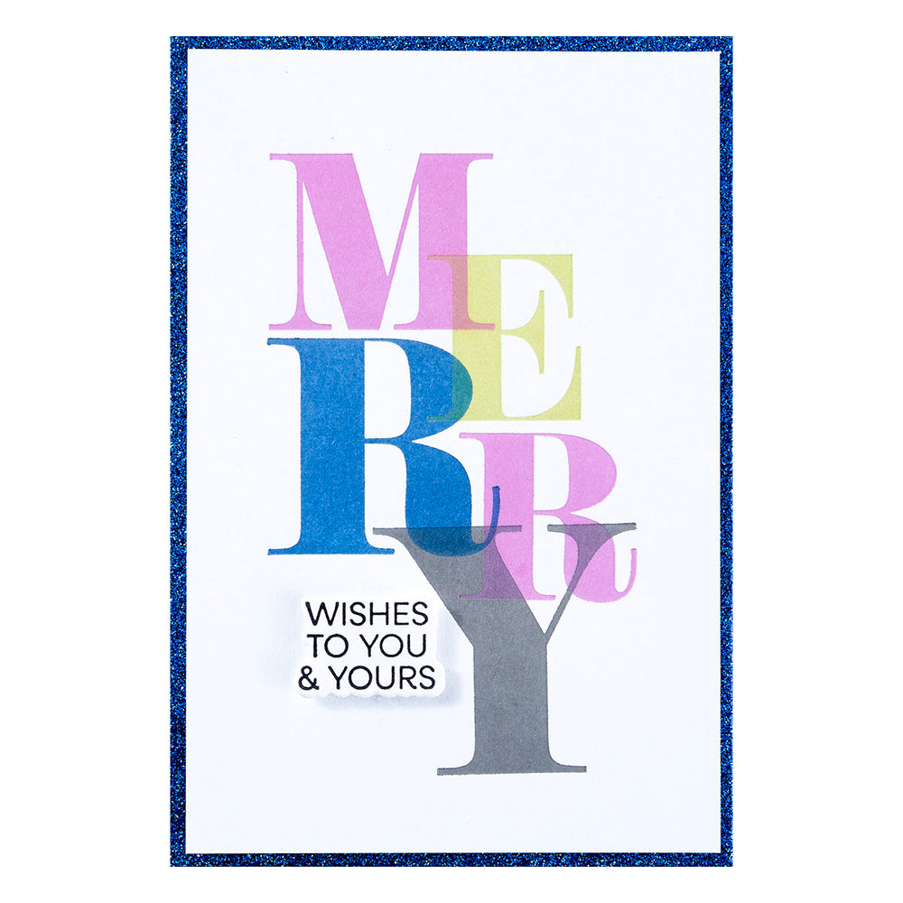 Spellbinders - Color Mix Merry Registration Press Plates
