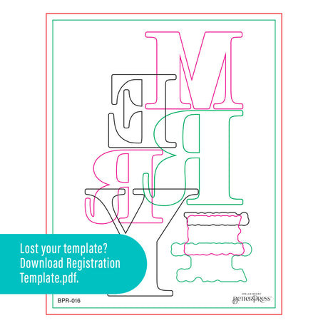 Spellbinders - Color Mix Merry Registration Press Plates