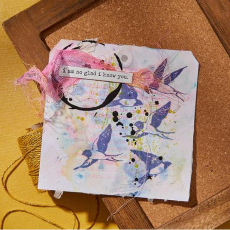 Spellbinders - Collaged Birds BetterPress Plates & Die Set from the Collaged Birds Collection by Dina Wakley