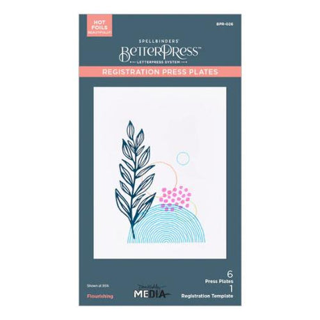 Spellbinders - Flourishing BetterPress Plates from the Modern Botanicals Collection by Dina Wakley