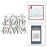 Spellbinders - Happiest Holidays Registration Press Plate Set from the City Holiday Collection by Yana Smakula