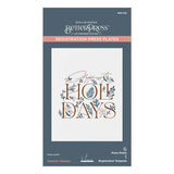 Spellbinders - Happiest Holidays Registration Press Plate Set from the City Holiday Collection by Yana Smakula