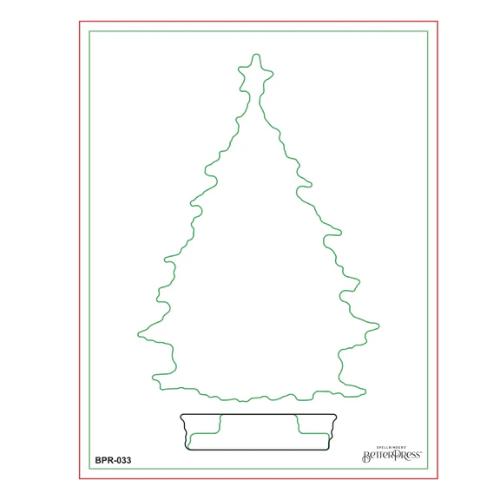 Spellbinders - Twinkle Bright Tree Registration BetterPress Plates from the Wonderland Collection