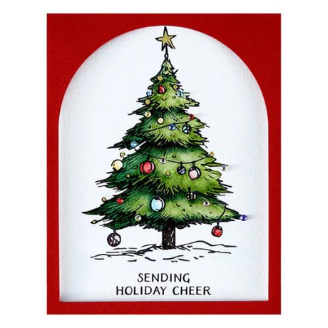 Spellbinders - Twinkle Bright Tree Registration BetterPress Plates from the Wonderland Collection