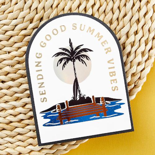 Spellbinders - Summer Vibes Press Plates and Add-on Sentiment Press Plates- BetterPress Society June 2024