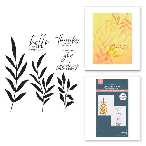 Spellbinders - Layered Leaf Press Plates & Additional Layered Leaf Press Plates Add-On - BetterPress Society August 2024