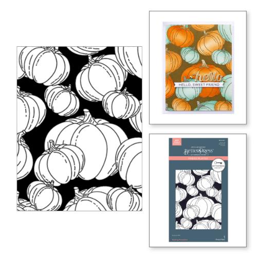 Spellbinders - Raining Pumpkins Press Plate & Stencil Bundle - BetterPress Society September 2024