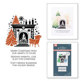 Spellbinders - Cozy Fireplace Press Plates - BetterPress Society October 2024