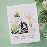 Spellbinders - Cozy Fireplace Press Plates - BetterPress Society October 2024