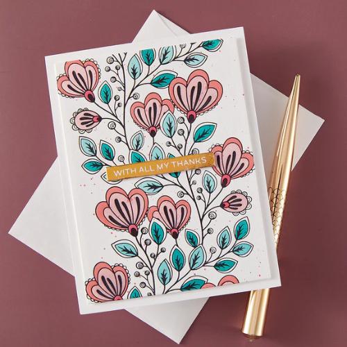 Spellbinders - Friendship Grows Press Plate & Die Set - BetterPress Society November 2025