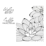 Spellbinders - Golden Bloom Press Plate, Die Set and Add-on Stencil - BetterPress Society January 2026 - Postage as per Actual