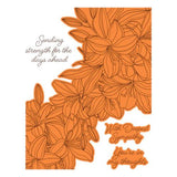 Spellbinders - Cascading Lilies Press Plate - Betterpress Society April 2026