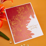 Spellbinders - Cascading Lilies Press Plate - Betterpress Society April 2026