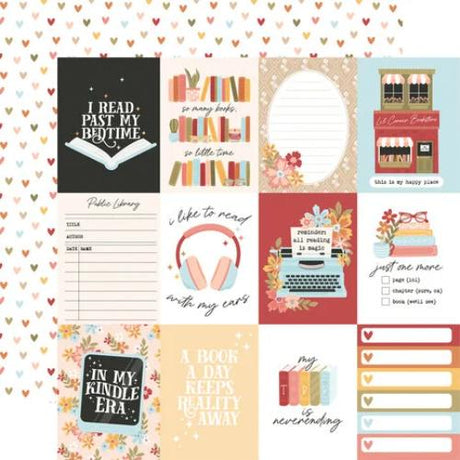 Echo Park Bookish 12x12 Inch Collection Kit (BSH475016) - Postage as per Actual