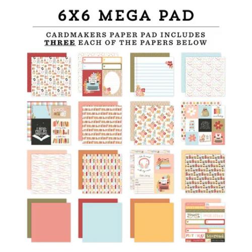 Echo Park Bookish 6x6 Inch Cardmakers Mega Pad (BSH475031)