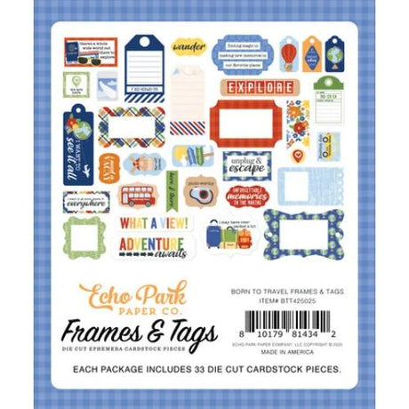 Echo Park Born To Travel Frames & Tags (BTT425025)