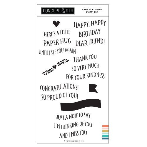 Concord & 9th - Banner Builder 4X8 Stamp Set