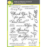 Birch Press - Kind Hearts clear stamp set