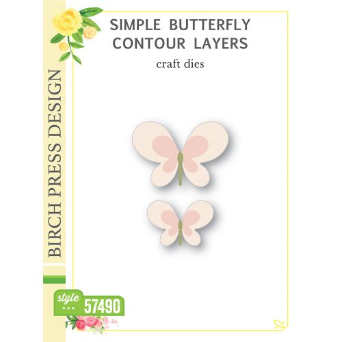 Birch Press - Simple Butterfly Contour Layers