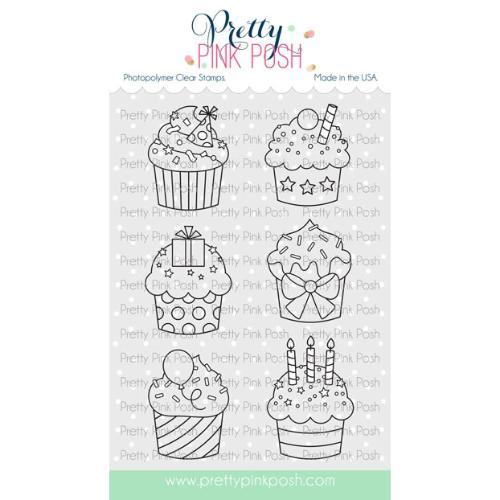 Pretty Pink Posh - Birthday Cupcakes stamp set