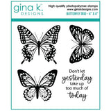 Gina K Designs - STAMPS- Butterfly Trio