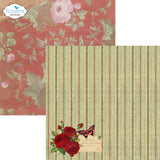 Elizabeth Craft Designs Romantic Revival 12x12 Inch Patterned Cardstock Paper (C036) - Postage as per Actual