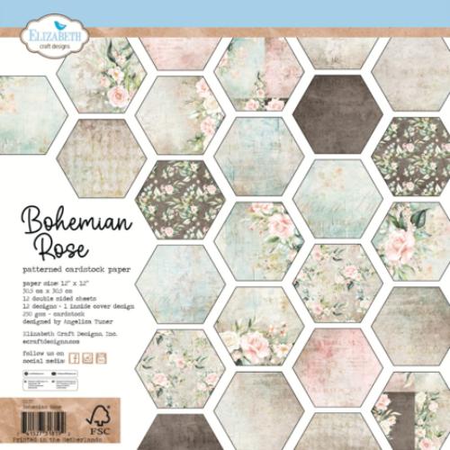 Elizabeth Craft Designs - Bohemian Rose 12x12 Paper Pad (C037) - Postage as per Actual