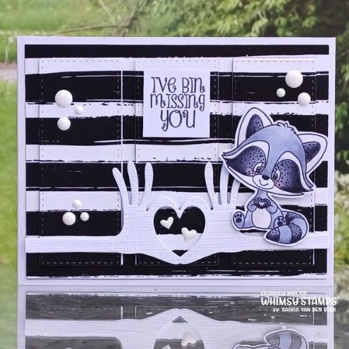 Whimsy Stamps - Raccoon How've You Bin Clear Stamps