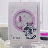 Whimsy Stamps - Raccoon Happy Day Clear Stamps