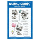 Whimsy Stamps - Raccoon Happy Day Clear Stamps